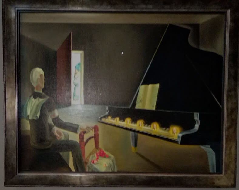 Surrealismo Dalì Sei apparizioni di Lenin su un pianoforte